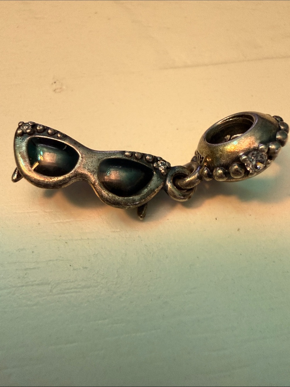 Pandora Silver Sunglasses Charm Dangle Bracelet Bead - Silver